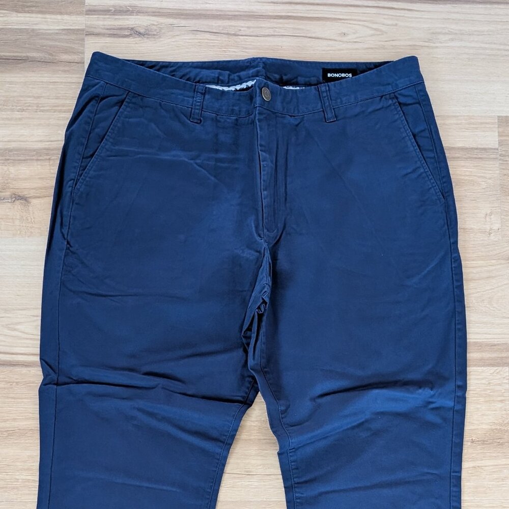 New Bonobos Stretch Washed Chino Slim –Navy Yards 40"x32" - Picture 1 of 7